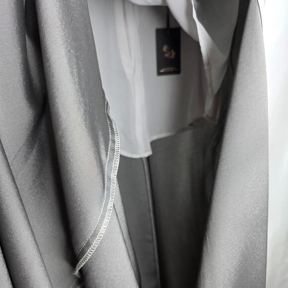 Sincerely Julies Gray/Silver Long Maxi A Line Front Slit Women's Skirt Size S - Picture 7 of 13